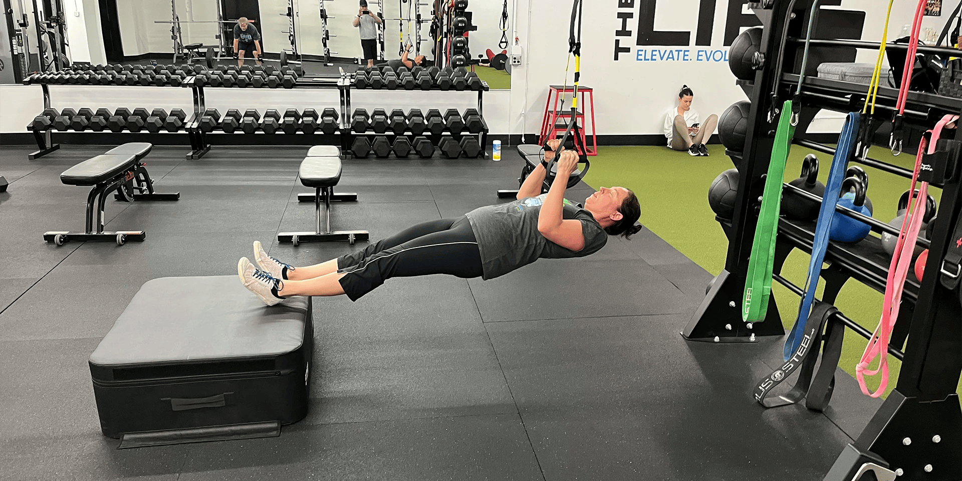 woman exercising at The Lift